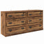 Sideboards med skuffe 2 pcs Gammelt træ 70 x 35,5 x 67,5 cm