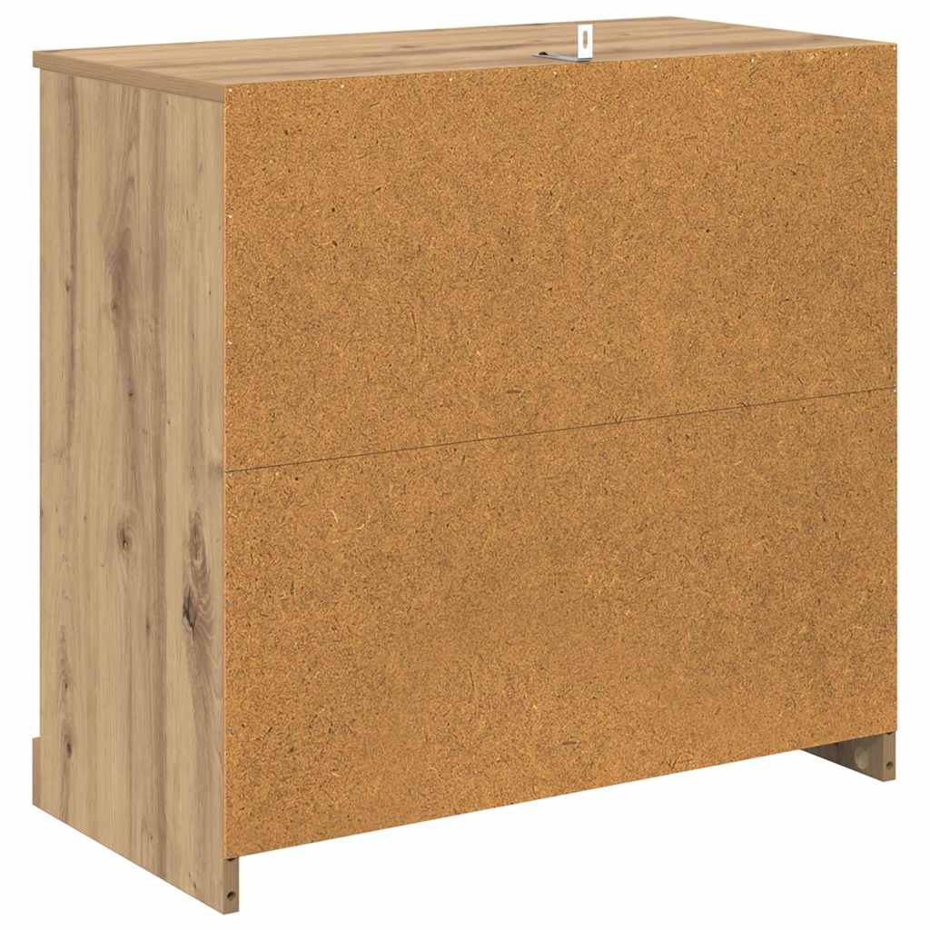 Sideboards 2 pcs Artisan Egetræ 70 x 35,5 x 67,5 cm