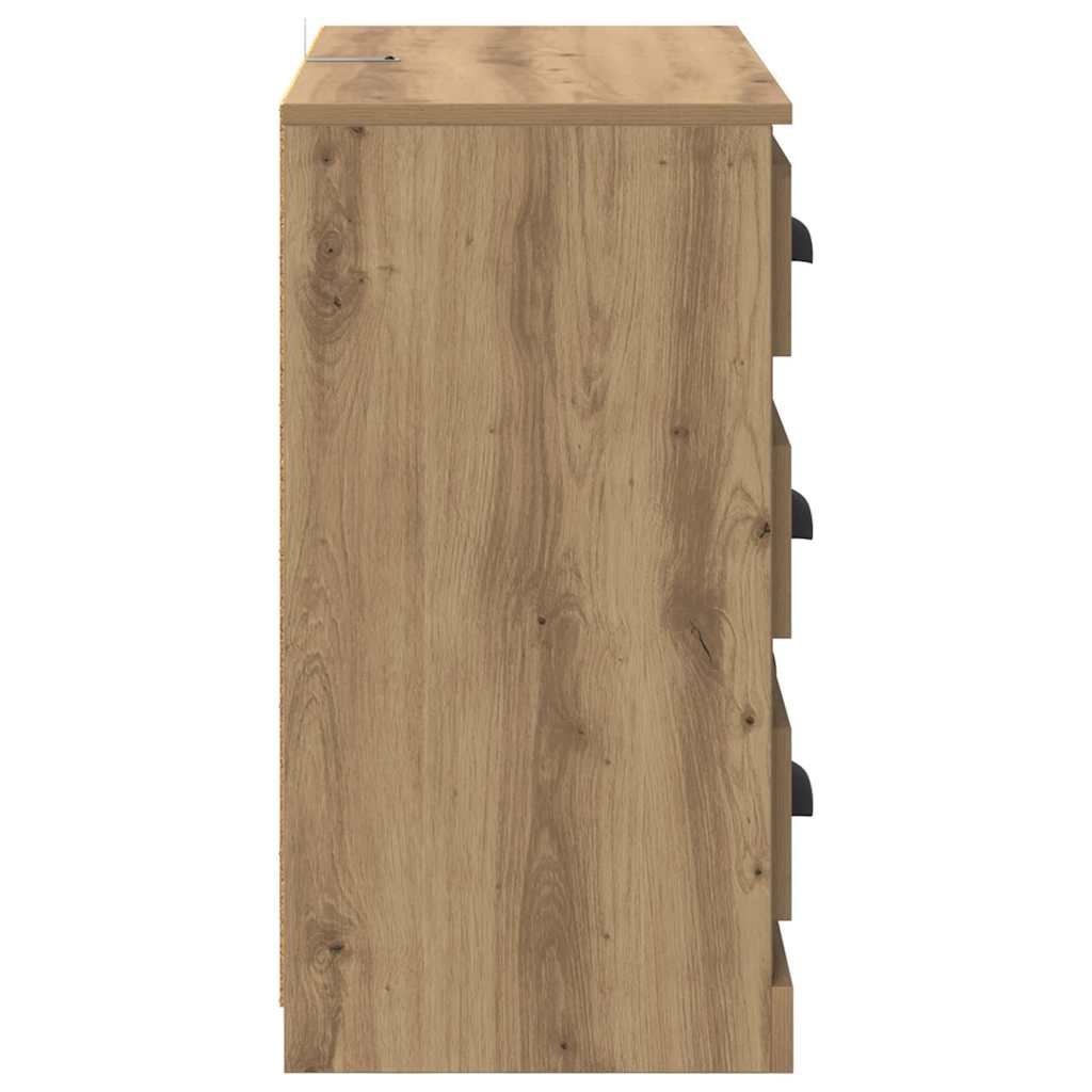 Sideboards 2 pcs Artisan Egetræ 70 x 35,5 x 67,5 cm