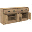 Sideboards 2 pcs Artisan Egetræ 70 x 35,5 x 67,5 cm