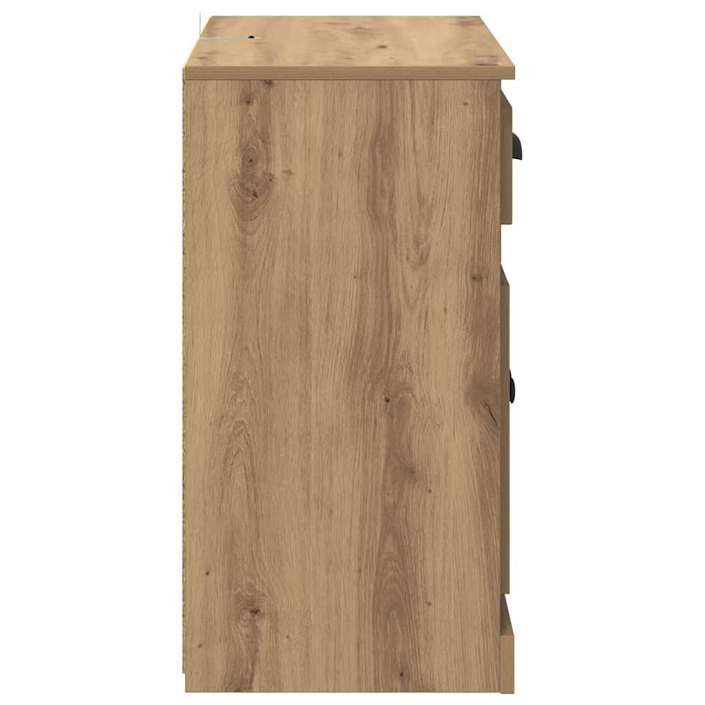 Sideboards 2 pcs Artisan Egetræ 70 x 35,5 x 67,5 cm