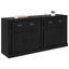 Sideboards 2 pcs Sort eg 70 x 35,5 x 67,5 cm Konstrueret træ