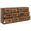 Sideboards med skuffe 2 pcs Gammelt træ 70 x 35,5 x 67,5 cm