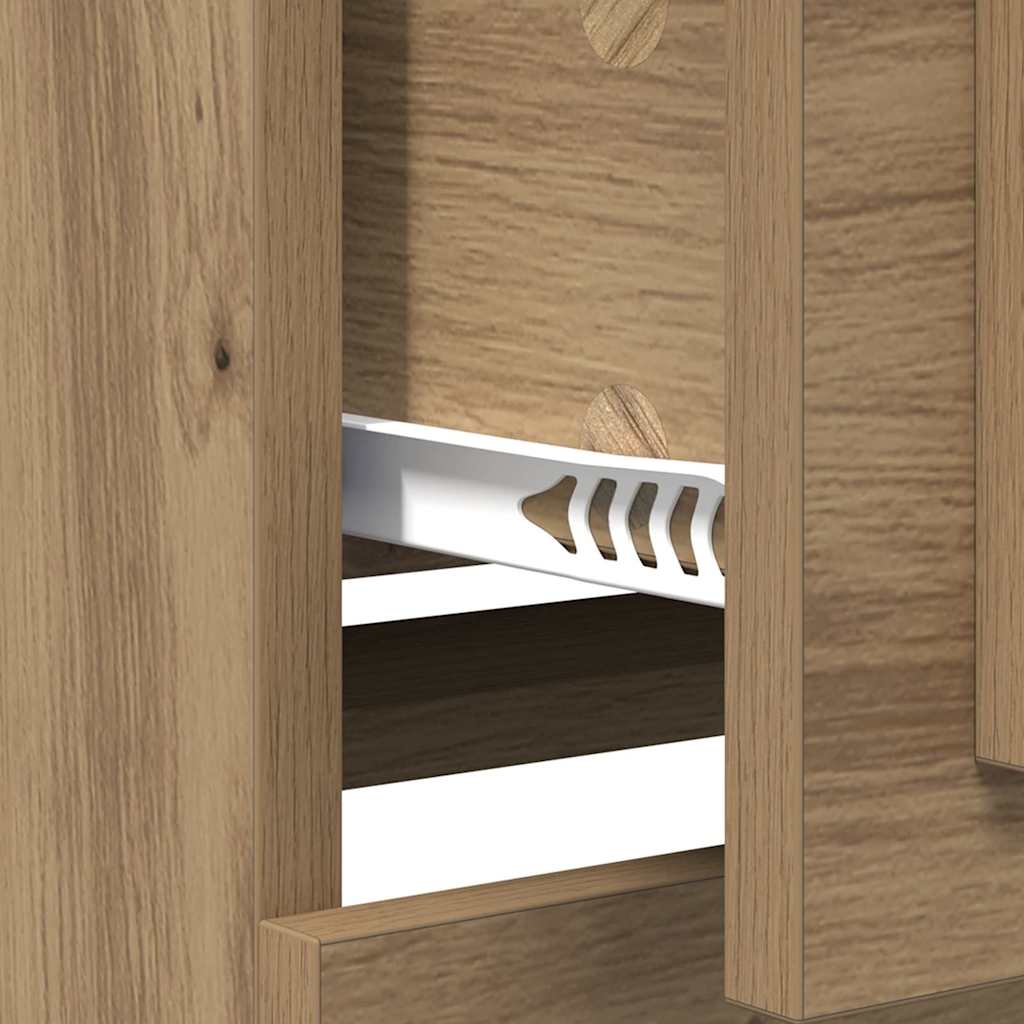 Sideboards 2 pcs Artisan Egetræ 70 x 35,5 x 67,5 cm
