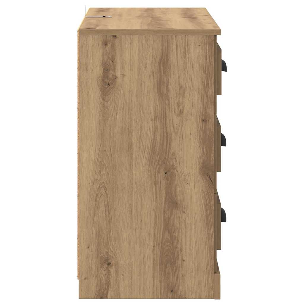 Sideboards 2 pcs Artisan Egetræ 70 x 35,5 x 67,5 cm