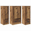 Highboard med skuffe 3 pcs Gammelt træ Konstrueret træ