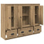 Highboard 3 pcs Artisan Egetræ 132 x 35,5 x 103,5 cm