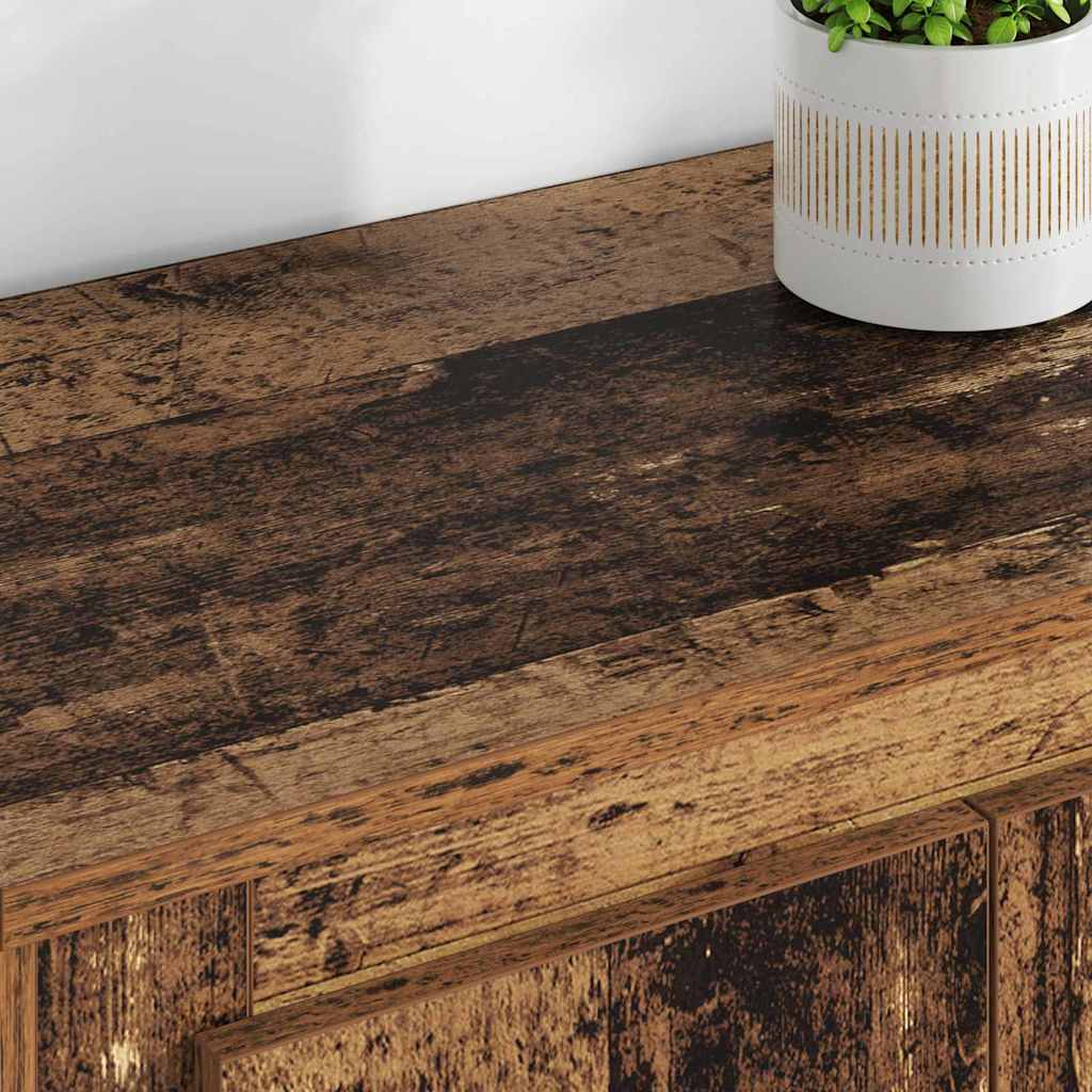 Highboard med skuffe 3 pcs Gammelt træ Konstrueret træ