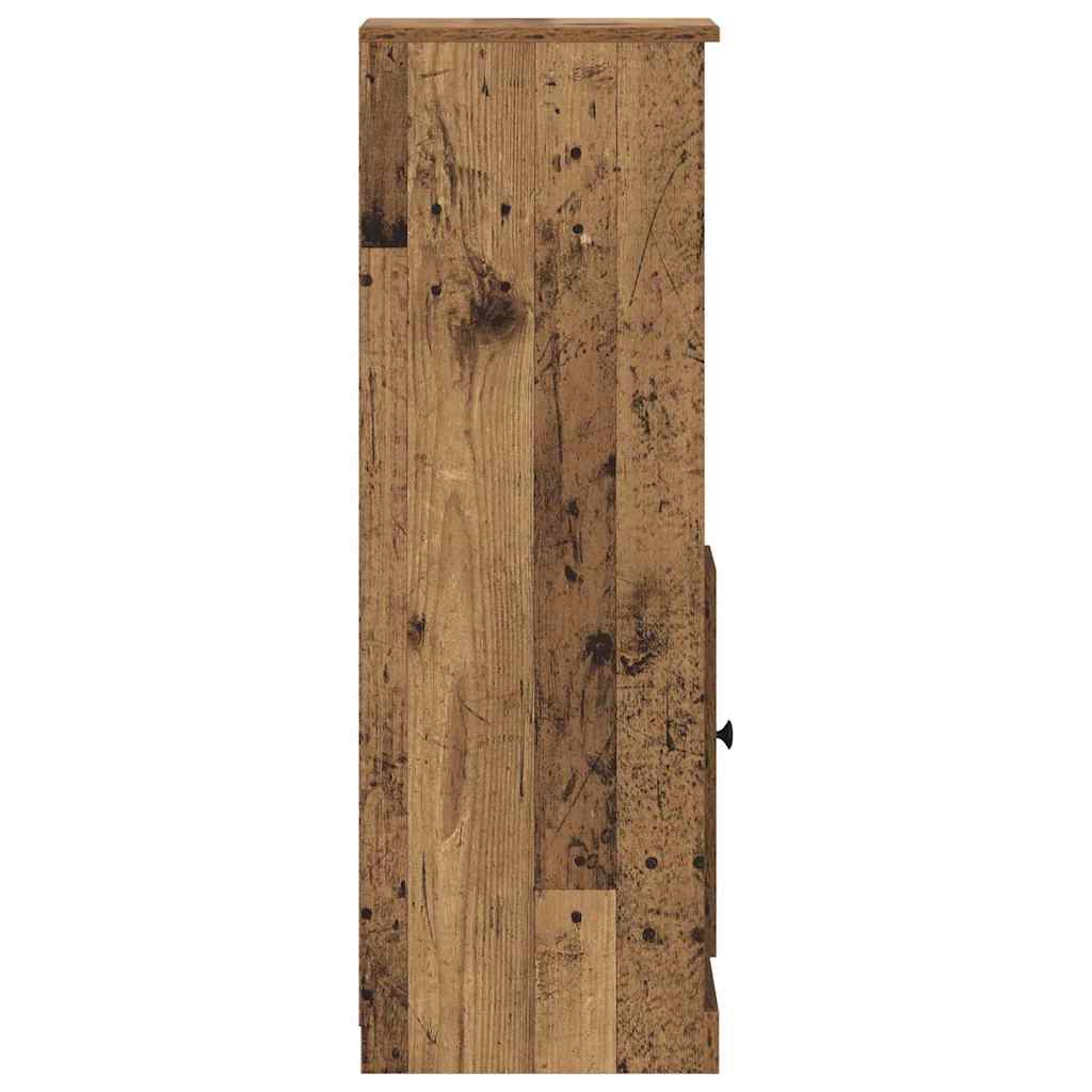 Highboard med skuffe 3 pcs Gammelt træ Konstrueret træ