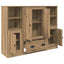 Highboard 3 pcs Artisan Egetræ 132 x 35,5 x 103,5 cm