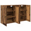 Væghængt skab Vægmonteret 2 pcs Gammelt træ 69,5 x 34 x 90 cm
