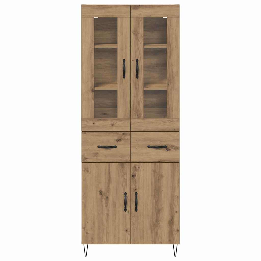 Highboard Artisan Egetræ 69,5 x 34 x 90 cm Konstrueret træ