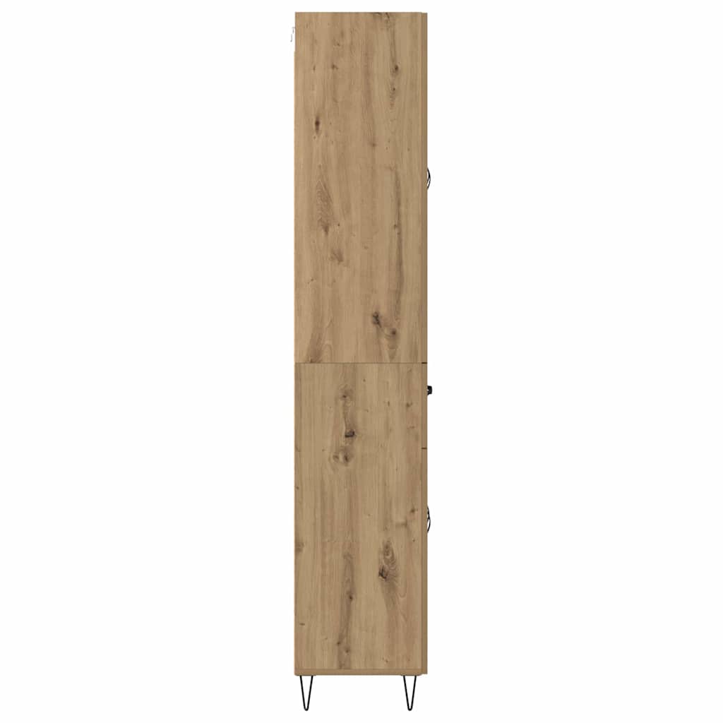 Highboard Artisan Egetræ 69,5 x 34 x 90 cm Konstrueret træ