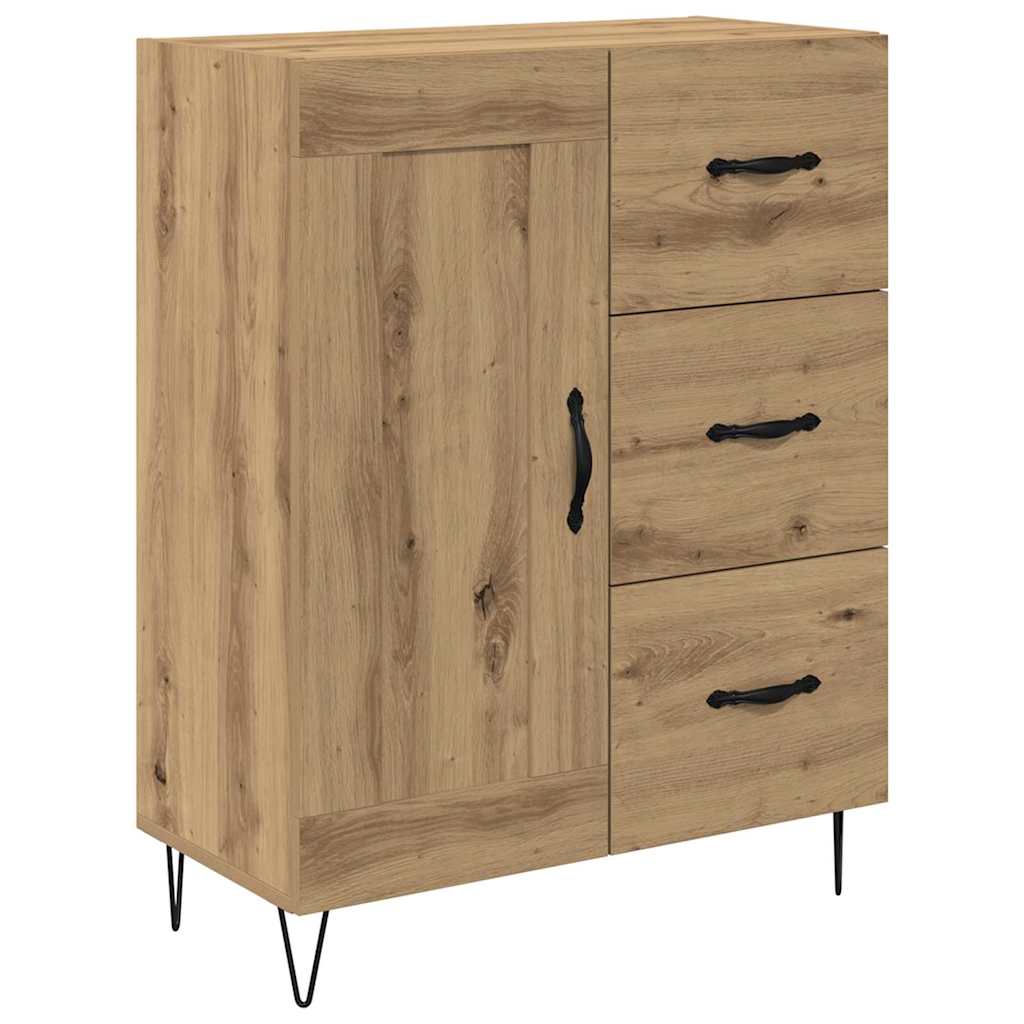 Highboard Artisan Egetræ 69,5 x 34 x 90 cm Konstrueret træ