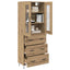 Highboard Artisan Egetræ 69,5 x 34 x 90 cm Konstrueret træ