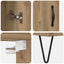 Highboard Artisan Egetræ 34,5 x 34 x 90 cm Konstrueret træ