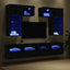 TV Vægmonteringer 6 pcs Artisan Egetræ Konstrueret træ