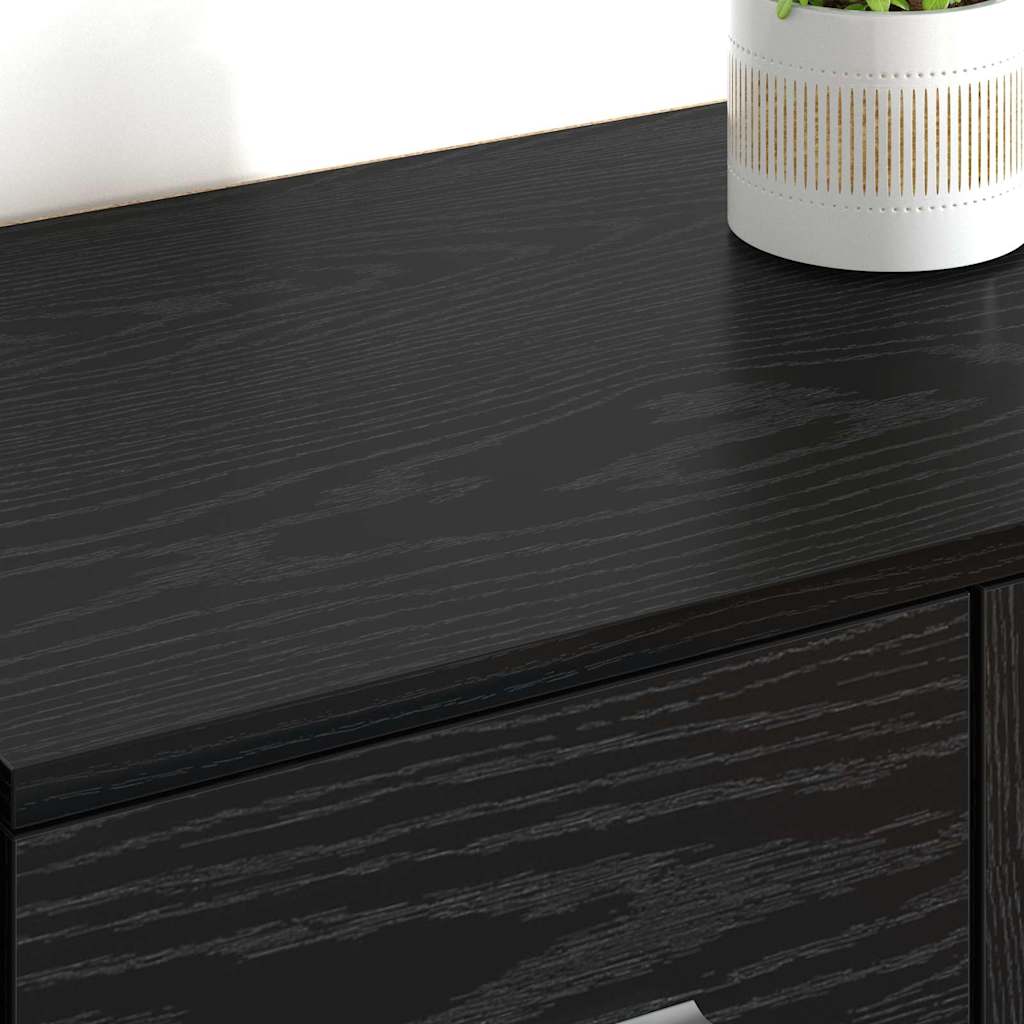 Sideboards Corona 2 pcs Sort eg 59 x 39 x 80 cm Konstrueret træ
