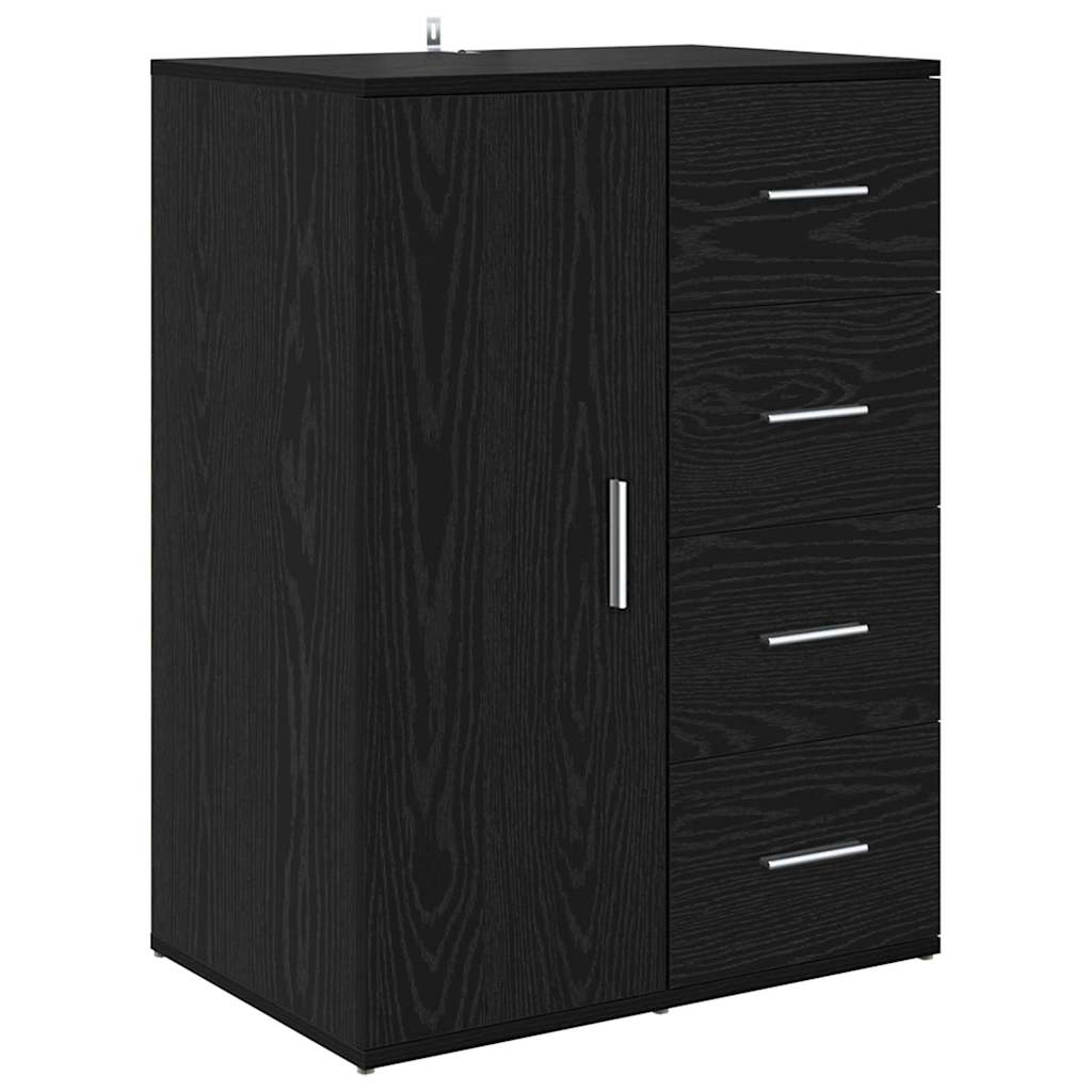 Sideboards Corona 2 pcs Sort eg 59 x 39 x 80 cm Konstrueret træ