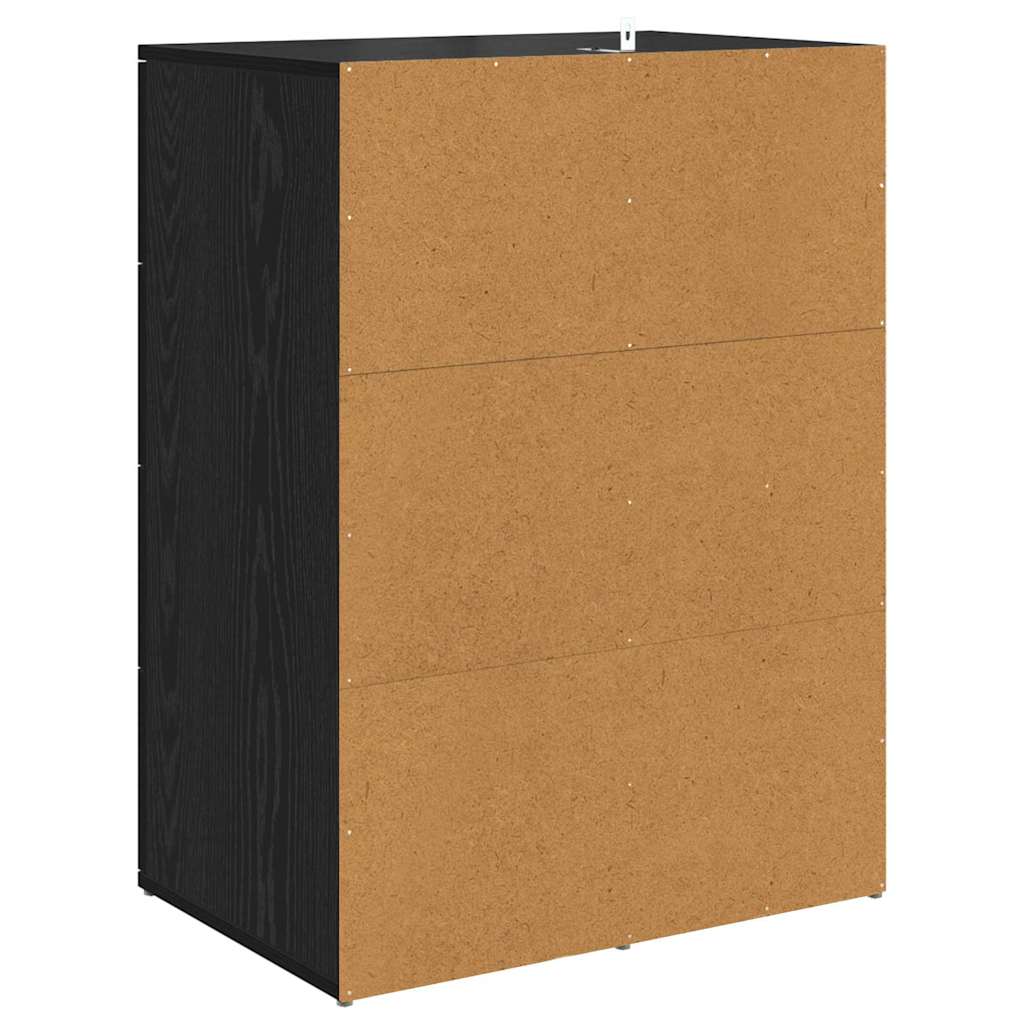 Sideboards Corona 2 pcs Sort eg 59 x 39 x 80 cm Konstrueret træ