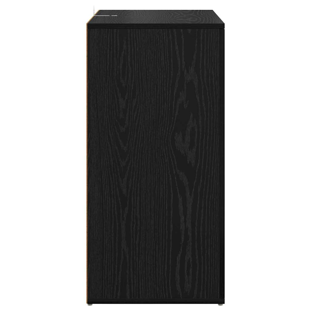 Sideboards Corona 2 pcs Sort eg 59 x 39 x 80 cm Konstrueret træ