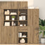 Highboard Artisan Egetræ 50 x 42,5 x 225 cm Konstrueret træ