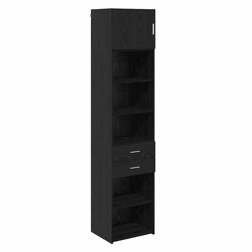 Highboard Sort eg 50 x 42,5 x 225 cm Konstrueret træ