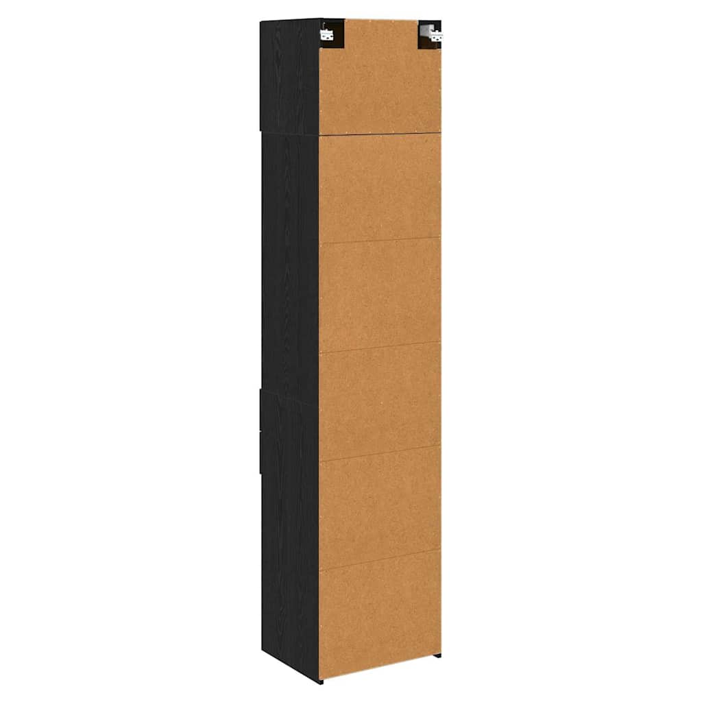 Highboard Sort eg 50 x 42,5 x 225 cm Konstrueret træ