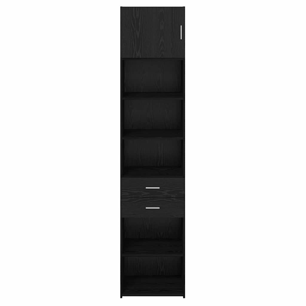Highboard Sort eg 50 x 42,5 x 225 cm Konstrueret træ