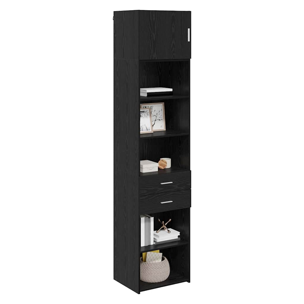 Highboard Sort eg 50 x 42,5 x 225 cm Konstrueret træ