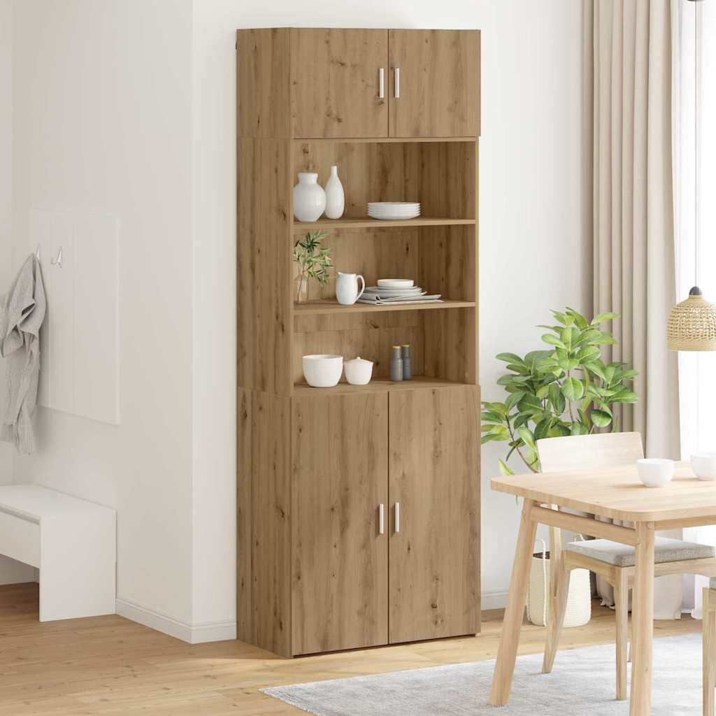 Opbevaringsskab Artisan Egetræ 80 x 42,5 x 225 cm