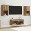 TV Væghylder 4 pcs Artisan Egetræ Konstrueret træ
