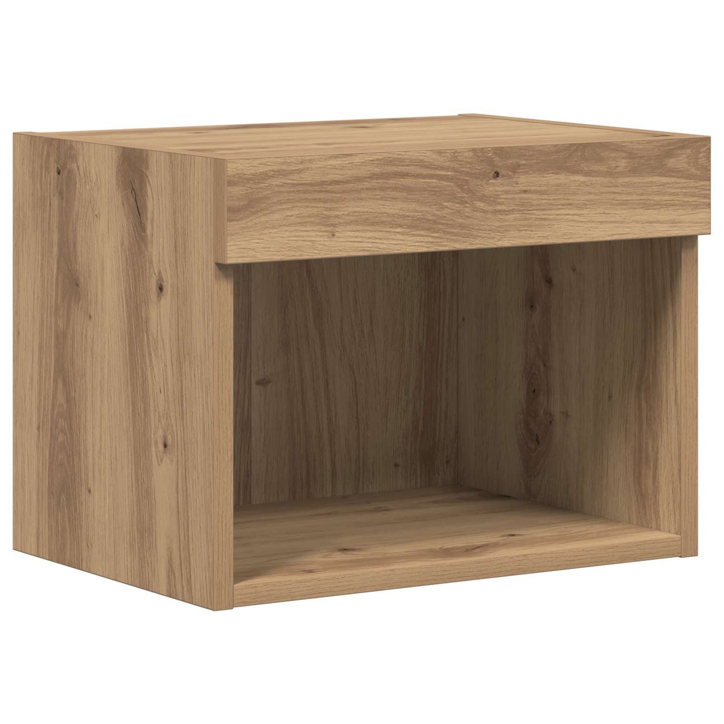 TV Væghylder 4 pcs Artisan Egetræ Konstrueret træ