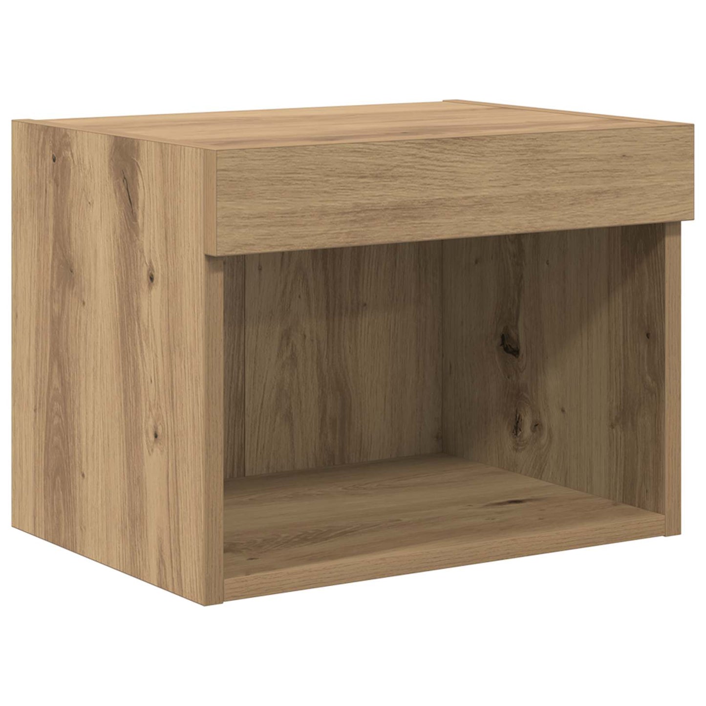 Tv vægskab sæt 5 pcs Artisan Egetræ Konstrueret træ