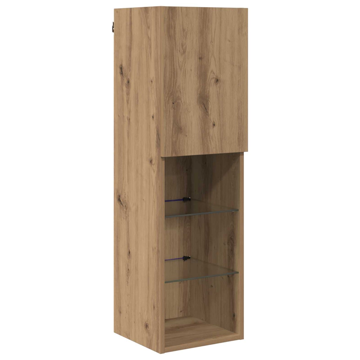 TV-skab 7 pcs Artisan Egetræ Konstrueret træ