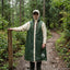 2-i-1 regnponcho med hætte Grøn 262 x 126 x 130 cm