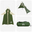 2-i-1 regnponcho med hætte Grøn 262 x 126 x 130 cm
