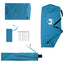 2-i-1 regnponcho med hætte Blå 262 x 126 x 130 cm