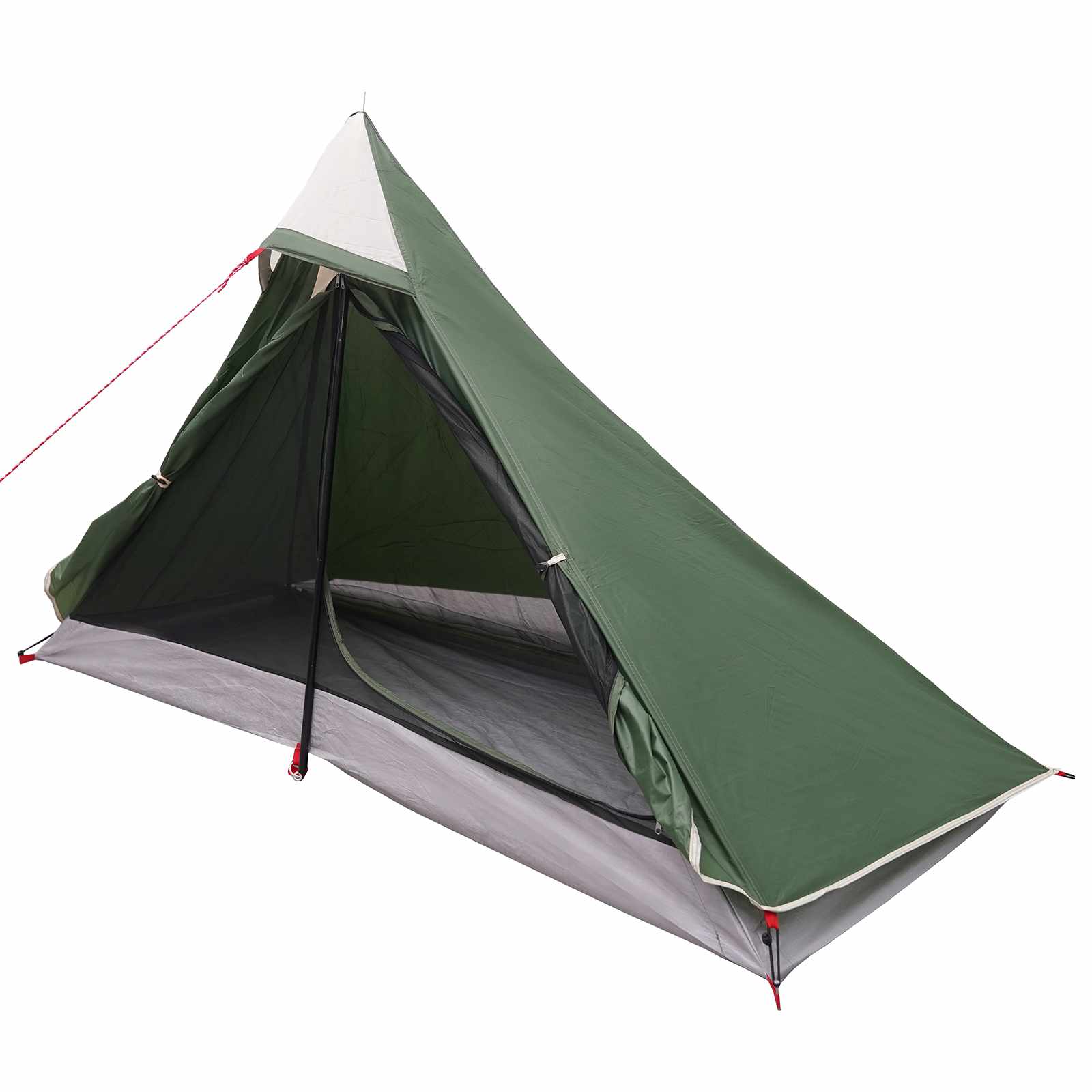 Backpacking Telt Grøn 222 x 85 x 125 cm billede