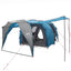Tunneltelt Blå 382 x 262 x 214 cm 185T Polyester med PU Coating
