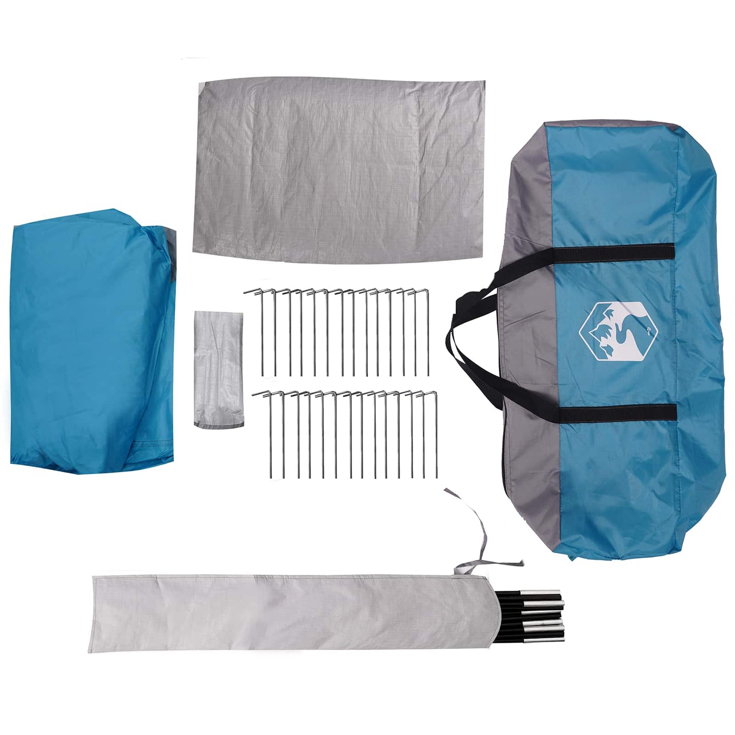 Tunneltelt Blå 562 x 265 x 216 cm 185T Polyester med PU Coating