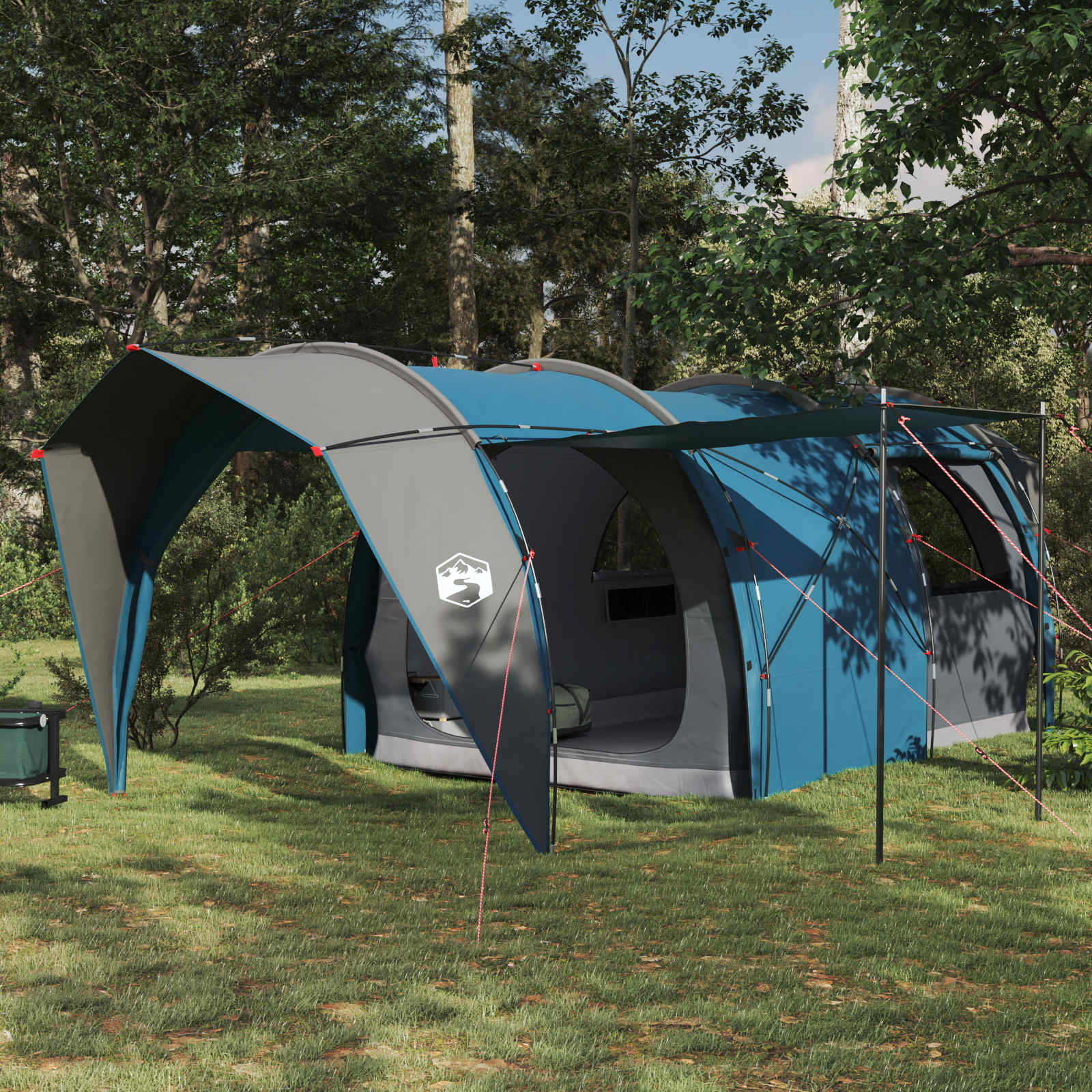 Tunneltelt Blå 562 x 265 x 216 cm 185T Polyester med PU Coating