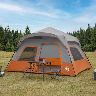 Øjeblikkeligt Telt Grå og orange 340 x 280 x 190 cm