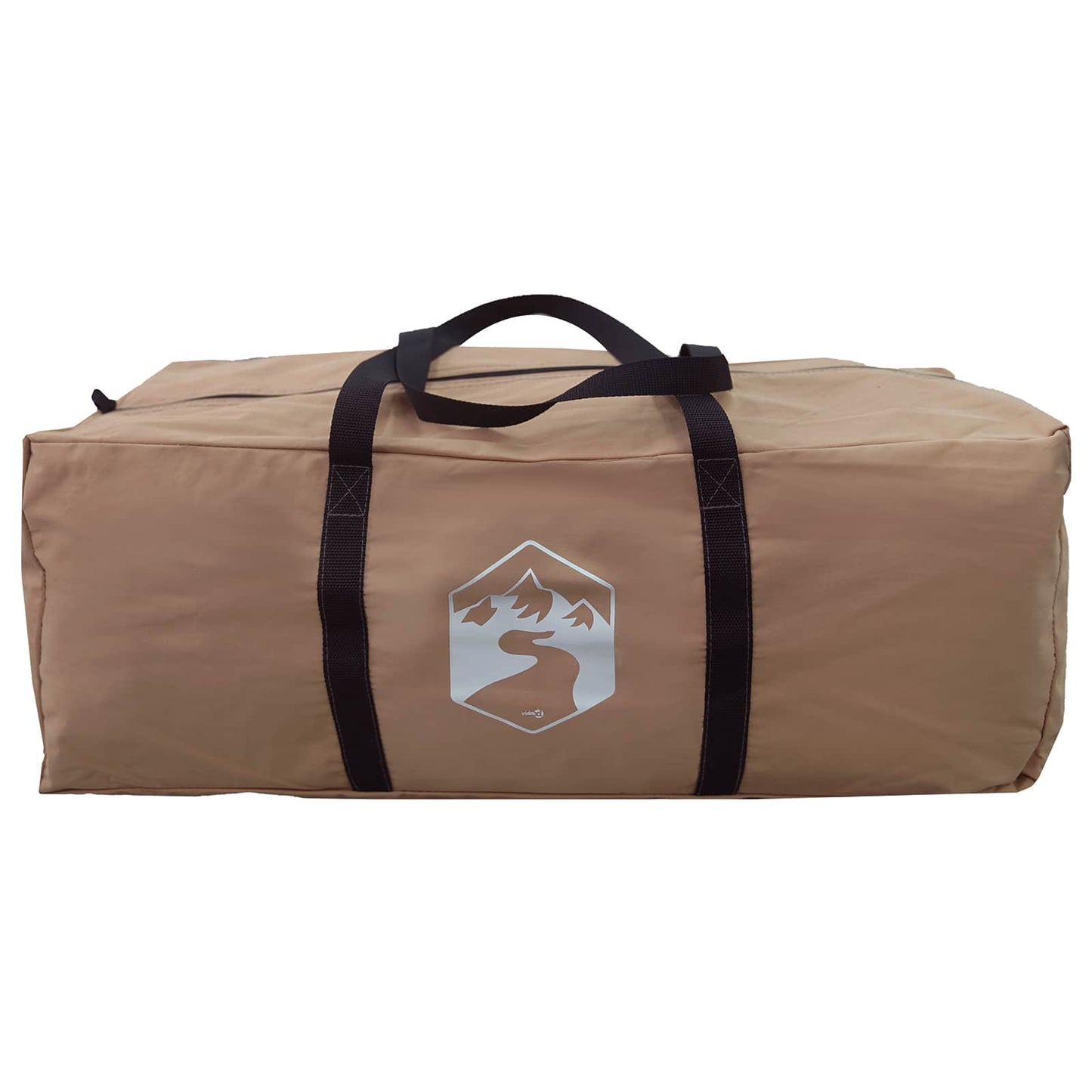 Hyttetelt Brun 340 x 246 x 210 cm Polybomuld
