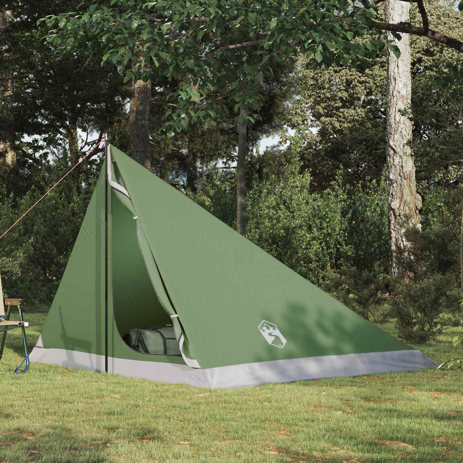 Backpacking Telt Grøn 4-personers 185T Polyester med PU Coating billede