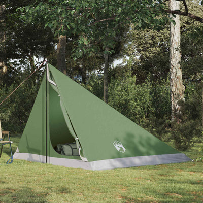 Backpacking Telt Grøn 4-personers 185T Polyester med PU Coating