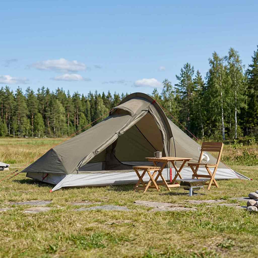 Backpacking telt - brun/grå 4-personers letvægts telt