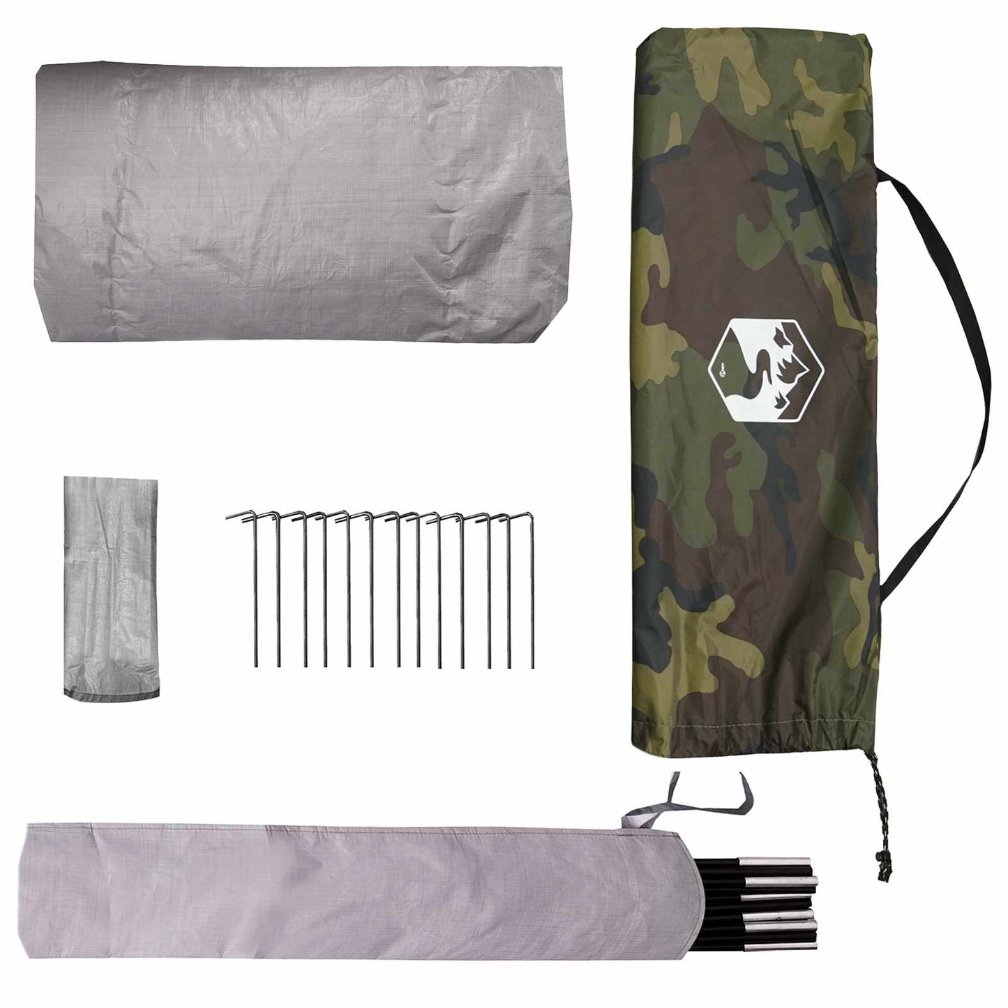 Backpacking Telt Camouflage 4-personers