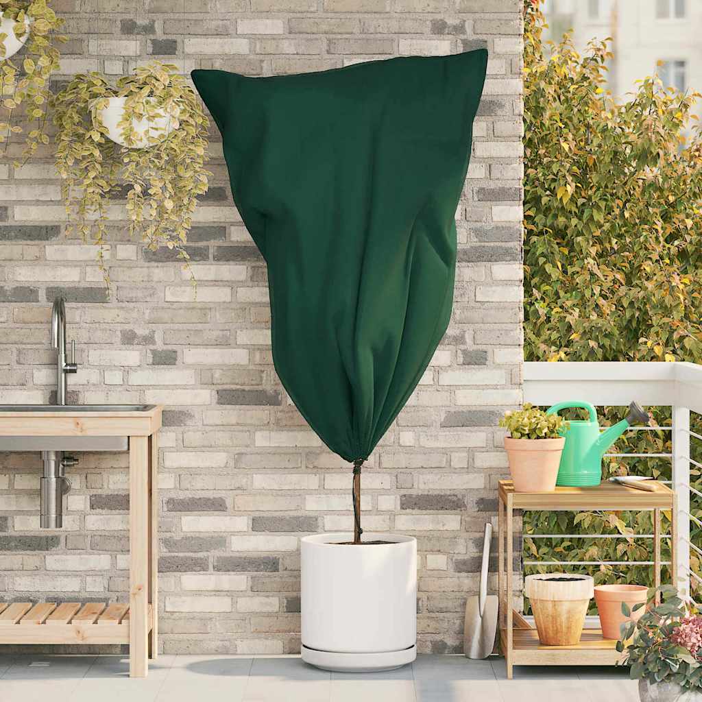 Frostbeskyttelses Plantefleece Dække 10 pcs Grøn 0,8 x 1,2 m