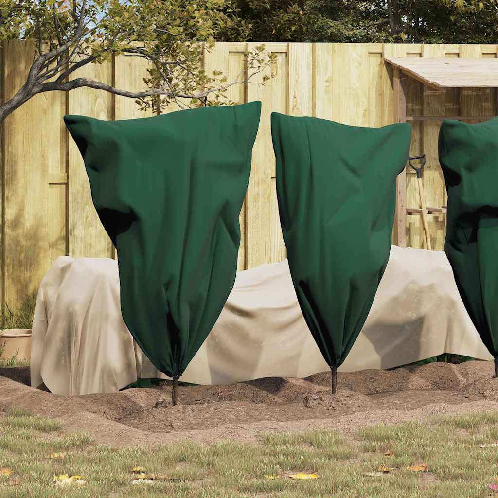 Frostbeskyttelses Plantefleece Dække 10 pcs Grøn 0,8 x 1,2 m